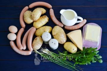 Картофельная запеканка с сосисками: рецепты приготовления для духовки и мультиварки Запеканка с картофелем и сосисками в духовке